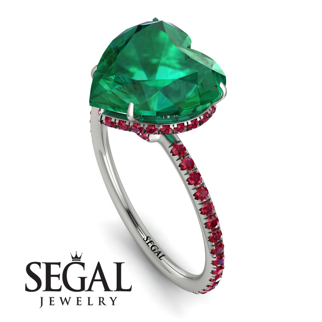Heart Shape Emerald Ring - Noelle No. 51